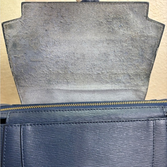 Senreve Mini Maestra Navy Mimosa Leather Convertible Bag main image 8